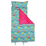 Stephen Joseph Allover Owl Print Nap Mat inターコイズ/ピンク