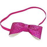 Lovoski 幼児　女の子　ヘッドバンド　ヘアリボン　ヘアバンド　ターバン　ファッション　贈り物　全8色 - ローズレッド