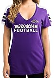 Baltimore RavensパープルレディースPride Playing VネックTシャツ M ホワイト