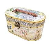 パンチスタジオ バニティケース 収納 フタ付き 化粧箱（孔雀×インディゴ） ・定形外郵便物不可