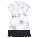 ポロ ラルフローレン 半袖 ワンピース ポロドレス&ブルマー セット Eyelet Polo Dress & Bloomer ベビー 女の子 （サイズ：12m、カラー：White/Navy） Polo
