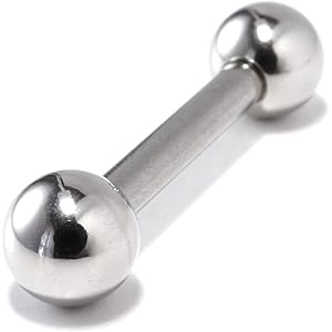 [フロム ダ ファクトリー] サージカルステンレスシリーズ ストレートバーベル 軟骨ピアス