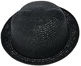 (コ-ランド) Co-land 帽子 キッズ麦わら帽子 子供用ストローハット 男の子キャップ 女の子ハット 可愛い耳付き ネコミミ 紫外線UVカット ベビー 通学通園 ブラック