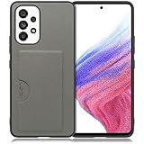 LOOF Skin Slim-Slot Galaxy A53 5G 用 ギャラクシー ケース カバー カードポケット カード収納 カード 背面 スマホケース スマホカバー 背面カード収納 [グレー]