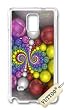 Samsung Note 4 ケース,Samsung N9100 ケースVUTTOO カラフルなドイルスパイラル Samsung Note 4専用ケース (透明な)[並行輸入品]