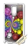 Samsung Note 4 ケース,Samsung N9100 ケースVUTTOO カラフルなドイルスパイラル Samsung Note 4専用ケース (透明な)[並行輸入品]