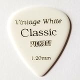 PICKBOY[ピックボーイ] ピック ビンテージ クラシックピック ホワイト ティアドロップ 販売単位：1枚 (厚さ：1.20mm)