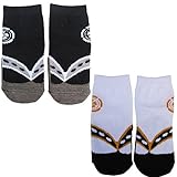 ベビー 赤ちゃん 和服 靴下 ソックス 袴風 和装 足袋 2枚組 9-12cm 12-15cm (男の子(白×黒), 9-12cm)