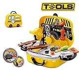 おもちゃツールワークショップワークベンチ31個作業Pretend PlayツールToolbench幼児用ツールキットfor Kids、プレミアム品質
