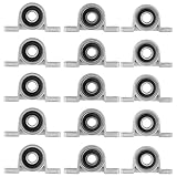 Lovoski 15個　お買い得　メタル製　ボール　ピローブロックベアリング　軸受　自動調心　8mm/10mm/12mm