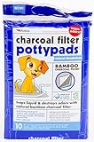 Petkin Large 22 x 22 Pet Training Eco Super Absorbent and Odor Eliminating Bamboo Charcoal Filter Po