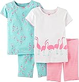 *carter's* ピッタリフィット半袖パジャマ4点セット(女の子　フラミンゴ） (18か月)