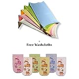 BlueberryShop Soft Thermo Therry Thick Newborn Baby Bath Support Seat Chair Inc FREE Washcloth ( 0-5