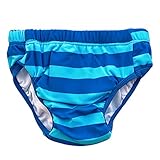 オムツ機能付き水遊びパンツ (70サイズ/18M/ボーダー) UPF50＋ 【CN-SW015】 ベビー 水着