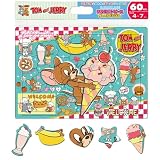 テンヨー(Tenyo) チャイルドパズル トムとジェリー レッツ パーティー 60ピース みんなでかなでるハーモニー こども向けパズル BC-60-806 抗菌コート おかたづけ専用カバー付き 4才以上