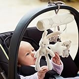 neatotek Baby Hanging Rattleおもちゃソフトベビー音楽PlushアクティビティベビーベッドベビーカーおもちゃRabbit Star Shape For Toddlers Ba