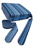 Pomfitis Sitata Baby Toddler Cushion High Chair Feeding Booster Portable Seat, Blue Stripes