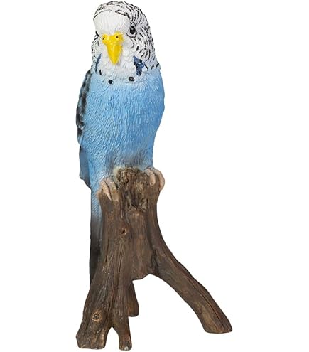 Amazon.co.jp: ウービア 縁飾り 水色セキセイインコ 18.5×6×12㎝ 人形