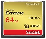 Sandisk (サンディスク) 64GB コンパクトフラッシュメモリーカード EXTREME (最大読込 120MB/s 最大書込 85MB/s) SDCFXSB-064G-G46 ［ 海外パッケージ ］