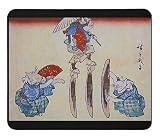 歌川広重『 猫の鰹節渡り 』のマウスパッド：フォトパッド（浮世絵シリーズ）