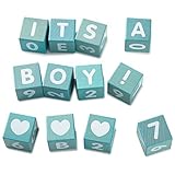 ホールマークブルー木製Blocks,セットof 12