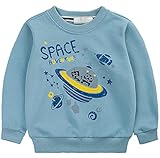 PANCY 子供服 春秋 長袖 Tシャツ トレーナー 丸い襟 キッズ 男の子 女の子 ベビー おしゃれ カジュアル ファッション 可愛い 宇宙人 プリント 4色