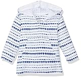 aden + anaisベビー女の子長袖ビーチパーカー、インディゴShiboriストライプ カラー: ブルー