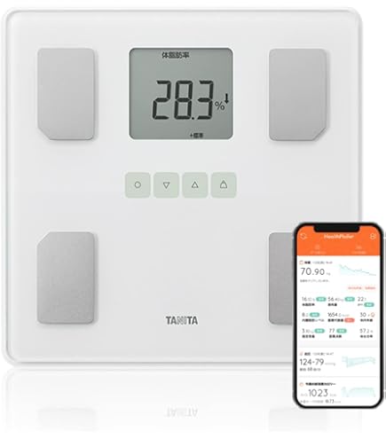 TANITA BC-774L-WH 体組成計 スマホ連動 ヘルスメーター Amazon.co.jp: タニタ 体重計 体組成計 スマホ連動【業界初 脚点判定