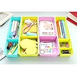 Kicode クローゼットの下着オーガナイザー引き出し 調節可能なドロー内閣ストレージ主催ビン ホームキッチンストレージ組織のために、 4（マルチカラー）のセット