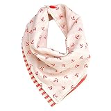 kishu baby Coral Nautical Reversible Bandana Bib, Peach, One Size by Kishu Baby