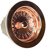 Jaclo 2807-pcu調節可能なLutz Sink Strainerキッチン、洗面台、ポリッシュ銅、光沢銅