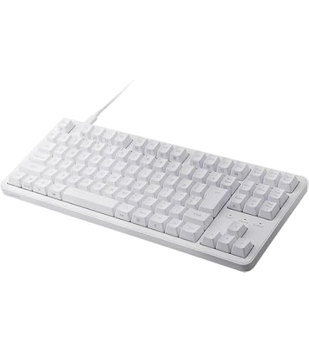 Amazon.co.jp: Elecom V-custom Gaming Keyboard TK-VK300SWH