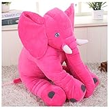 Faithtur かわいいソフトベビーキッズ就寝おもちゃゾウぬいぐるみ枕 (Rose ローズ)