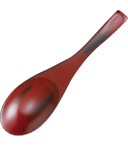 Amazon | 天然木製 レンゲ 根来 漆塗り | みよし漆器本舗 | れんげ 通販