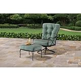 耐久性、powder-coated Oversized Cuddle Chair with Ottoman、UV処理、ポリエステル繊維、Seacliff、ブラック