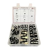 ゴムクッション断熱クランプ、ケーブルクランプ。ステンレススチールメタルクランプと六角ナットボルトネジが。詰め合わせキット。