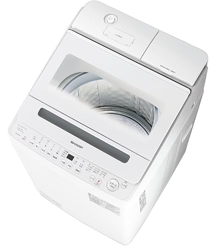 Amazon | シャープ タテ型 全自動洗濯機 洗濯10kg 幅55.5cm ダイヤ