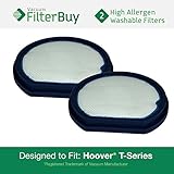 2 - Hoover WindTunnel T-Series Rewind Long Life Washable & Reusable Pre-Filters, Part 303173001. Des