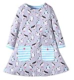 (コ-ランド) Co-land 子供服 ガールズ ワンピース 長袖 ラウンドカラー 女の子 Aライン お洒落 通園 通学 お出かけ プリント 秋服 3 ペンギン