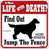 LIFE AFTER DEATH GOLDEN RETRIEVER サインボード：ゴールデンレトリーバー [並行輸入品]