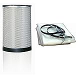 Kufo Seco DC13C, 1 Micron Canister Filter Upgrade Kit (Include 1 Top Canister Filter, 1 Bottom Plast