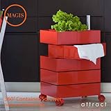 MAGIS マジス 360°Container 360度 コンテナー 5段トレイ キャスターワゴン AC250 デザイン：コンスタンチン・グルチッチ（インテリア 家具 収納 小物入れ） (オレンジ)