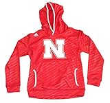NCAA Officially LicensedネブラスカCornhuskers刺繍Climalite Shockwaveパターンパーカー M