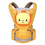 抱っこひも スリング (つかれにくい腰ベルトタイプ)オリジナル アニメ 抱っこ紐 純色 (イエロー)