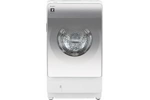 Sharp Drum-Type Washer/Dryer Washing 26.6 lbs (12 kg), Drying 13.2 lbs (6 kg), Width 23.4 inches (59.6 cm), Hybrid Drying NEXT Automatic Detergent Dispensing, Drying Filter Automatic Cleaning