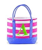Mud Pie Juco Initial Tote, A [並行輸入品]