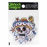オイルショックデザインズ[ステッカー]ダイカット防水ステッカー/Tatto Mexican Skull