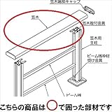 LIXIL TOEX　樹ら楽ステージ　デッキフェンス　W1200パネル部材　笠木セット　1スパン用　　【リクシル】　【ウッドデッキ　人工木　フェンス】 　クリエラスクA