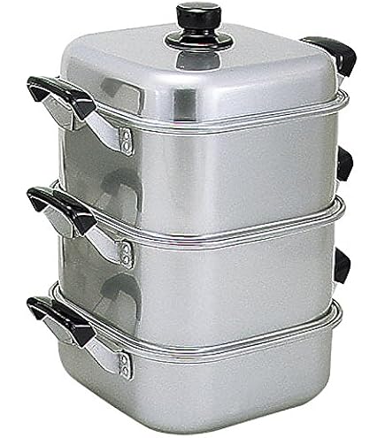 アカオアルミ蒸し器36cm Amazon｜アカオアルミ 角型蒸器 36cm 一重 アルミニウム合金