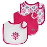 Yoga Sprout Bibs, Pink Medallion, 3 Count by Yoga Sprout [並行輸入品]